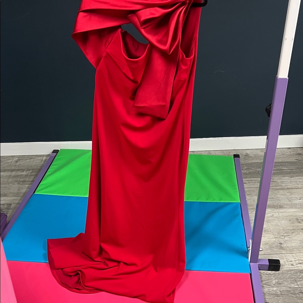 Betsy & Adam Vibrant Scarlet Dress